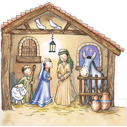 The Nativity Stable Phoenix Trading Charity Christmas Cards